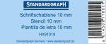 Standardgraph Schablone Standard-Schrift 10 mm...