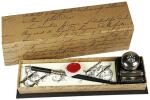 Rubinato GeschenKugelschreiberet mit HolzFederhalter mit...