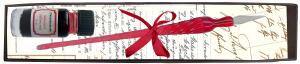 Standardgraph Kalligraphie-Set mit Glasfederhalter und 10 ml Tinte rot