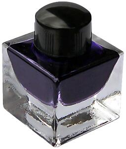 Tintenglas CUBO 25 ml viereckig mit Tinte holunderblau 1 Stück