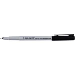 Q-Connect Faserschreiber, non-permanent, ca. 0,5 mm (F), schwarz