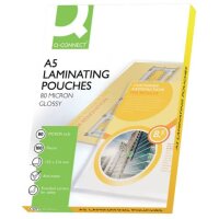 Q-Connect Folientasche - A5, 2x 80 mym, 100 Stück