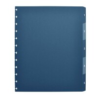 Oxford Register "manageMe!" mit vario-zipp-Prinzip, A4, PP, 5 Blatt, dunkelblau/transluzent