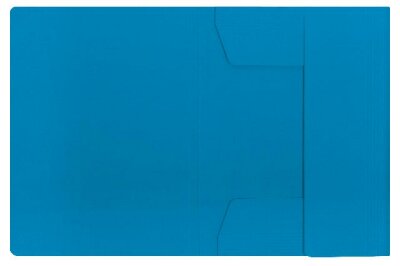 ELBA Sammelmappe "chic" A4, für ca. 100 DIN A4-Blätter, mit 3 Einschlagklappen, aus 320 g/m² Karton (RC), blau