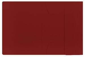 ELBA Sammelmappe "chic" A4, für ca. 100 DIN A4-Blätter, mit 3 Einschlagklappen, aus 320 g/m² Karton (RC), bordeaux