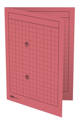 ELBA Umlaufmappe "Smart Line" A4, aus 250 g/m² Manilakarton (RC), mit zwei Sichtlöchern, für ca. 100 DIN A4-Blätter, rot