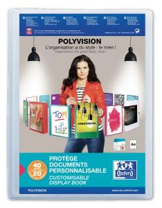 Oxford Sichtbuch "polyvision", mit 20 glasklaren Hüllen, farblos