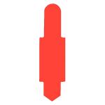 ELBA Stecksignal aus PVC, zum Einstecken rot