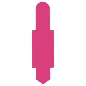 ELBA Stecksignal aus PVC, zum Einstecken in Schlitzstanzungen von Pendelregistraturen und Einstellmappen 80432 und 80437, violett