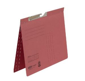 ELBA Pendelhefter A4, aus 250 g/m² Manilakarton (RC), für ca. 200 DIN A4-Blätter, mit kaufm. Heftung und Schlitzstanzung im Rückdeckel, rot