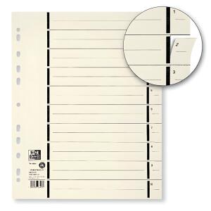 Trennblatt A4 mit Perforation, aus 230 g/m² Kraftkarton (RC), chamois