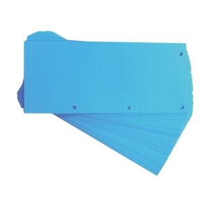 Oxford TRENNSTREIFEN  Duo 240x105 Karton 160G BLAU, Packung mit 60 Stück