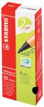 STABILO® Fasermaler GREENpoint® 0,8mm schwarz nicht auswaschbar