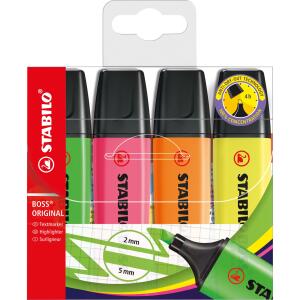 STABILO BOSS ORIGINAL 4er Etui