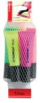 STABILO NEON 5er Netz gelb orange grün pink magenta