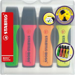 STABILO BOSS EXECUTIVE 4er Etui