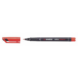 STABILO OHPen universal permanent S rot