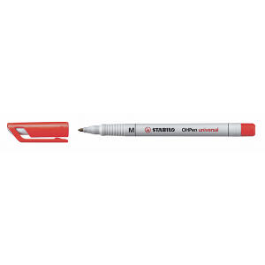 STABILO OHPen universal wasserlöslich M rot