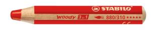 STABILO woody 3 in 1 rot 4006381115476