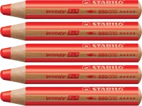 STABILO woody 3 in 1 rot