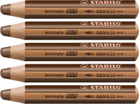 STABILO woody 3 in 1 braun