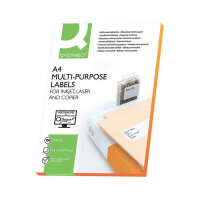 QCONNECT Transparente Etiketten Laser+Kopierer 48,5x25,4...