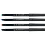Q-Connect Faserschreiber - permanent, ca. 0,7 mm (F), 4er...