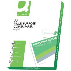 Q-Connect Kopierpapier ECF - A3, 80 g/qm, 500 Blatt