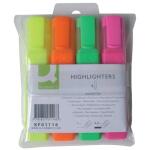 Q-Connect Textmarker - ca. 2 - 5 mm, 4er Pack