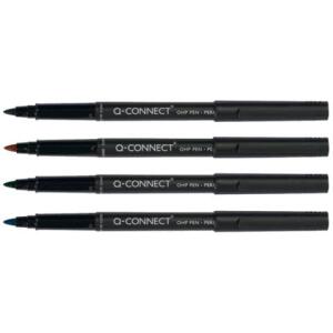 Q-Connect Faserschreiber - permanent, ca. 1 mm (M), 4er Pack
