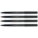 Q-Connect Faserschreiber - permanent, ca. 1 mm (M), 4er Pack