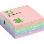 Q-Connect Haftnotiz-Würfel - Pastellfarben, 76 x 76 mm