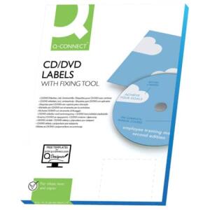 Q-Connect CD-Etiketten - Classic Size, weiß, 50 Stück/25
