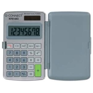 Q-Connect Taschenrechner, 8 stellig, grau