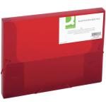 Q-Connect Sammelbox - A4, 250 Blatt, PP, rot transluzent