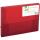 Q-Connect Sammelbox - A4, 250 Blatt, PP, rot transluzent