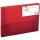 Q-Connect Sammelbox - A4, 250 Blatt, PP, rot transluzent