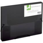Q-Connect Sammelbox - A4, 250 Blatt, PP, schwarz transluzent