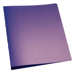 Q-Connect Ringbuch transparent - A4, 2-Ring, Ring-Ø 25 mm, violett-transparent