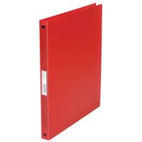 Ringmappe transluzent rot Q-CONNECT KF02920 A4 4 R 16 mm