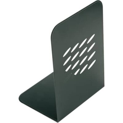 Q-Connect Buchstützen - schwarz, 134 x 190 x 110 mm, 2 Stück