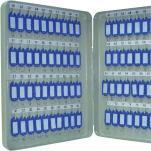 Q-Connect Schlüsselschrank Pearl grey - 80 Haken, Zylinderschloss