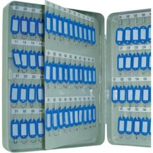 Q-Connect Schlüsselschrank Pearl grey - 140 Haken, Zylinderschloss