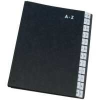 Q-Connect Pultordner Hartpappe - A - Z, 24 Fächer,...