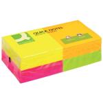 Q-Connect Haftnotizen Quick Notes - Brilliantfarben, 76 x...