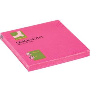 Q-Connect Haftnotizen Brilliant - 76 x 76 mm, pink