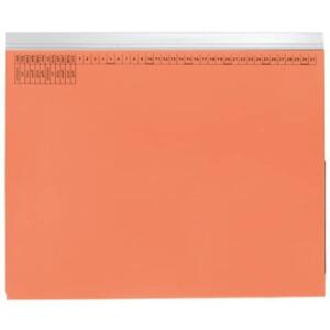 QConnect Kanzleihefter A gefalzt Linksheftung (Behördenheftung) 1 Tasche 1 Abheftvorrichtung orange