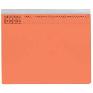 QConnect Kanzleihefter A gefalzt Rechtsheftung (kaufmännische Heftung) 1 Tasche 1 Abheftvorrichtung orange