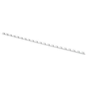 Q-Connect Plastik-Binderücken, 6 mm, für 25 Blatt, weiß, 100 Stück