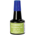 Q-Connect Stempelfarbe - ohne Öl, 28 ml, blau